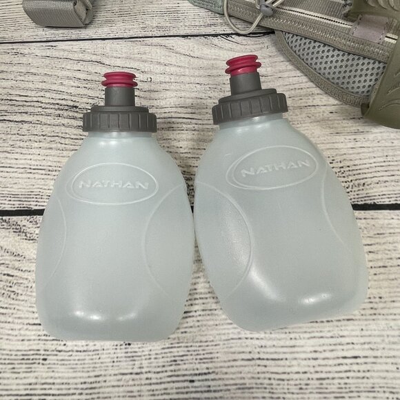 Nanthan Running Cycling Hydration Adjustable Trail Mix Belt with 2 Bottl… - Picture 7 of 15